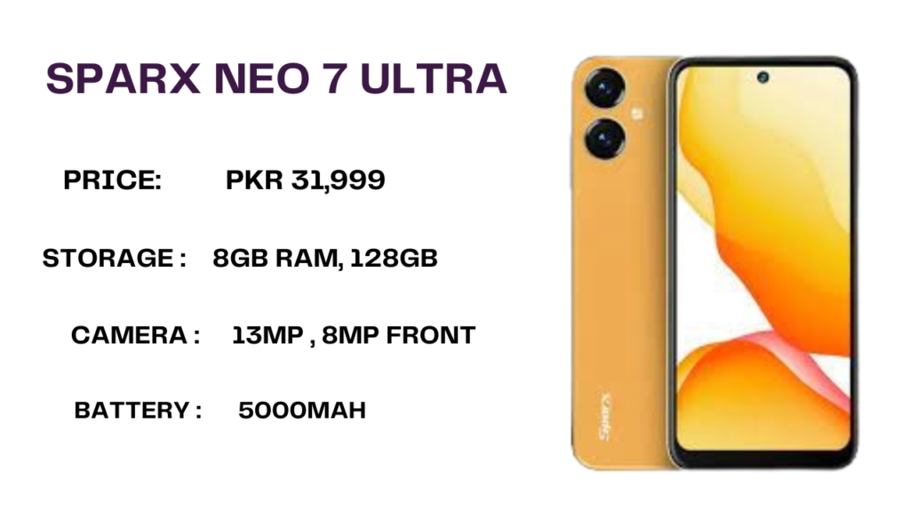 Sparx Neo 7 Ultra Mobiles Price in Pakistan
