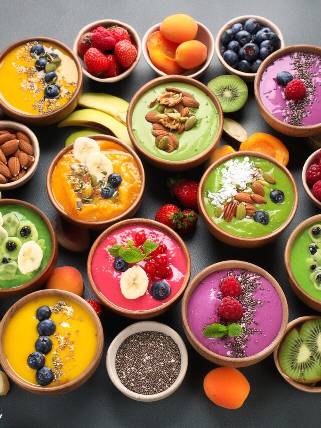 Colorful and Nutritious Smoothie Bowls